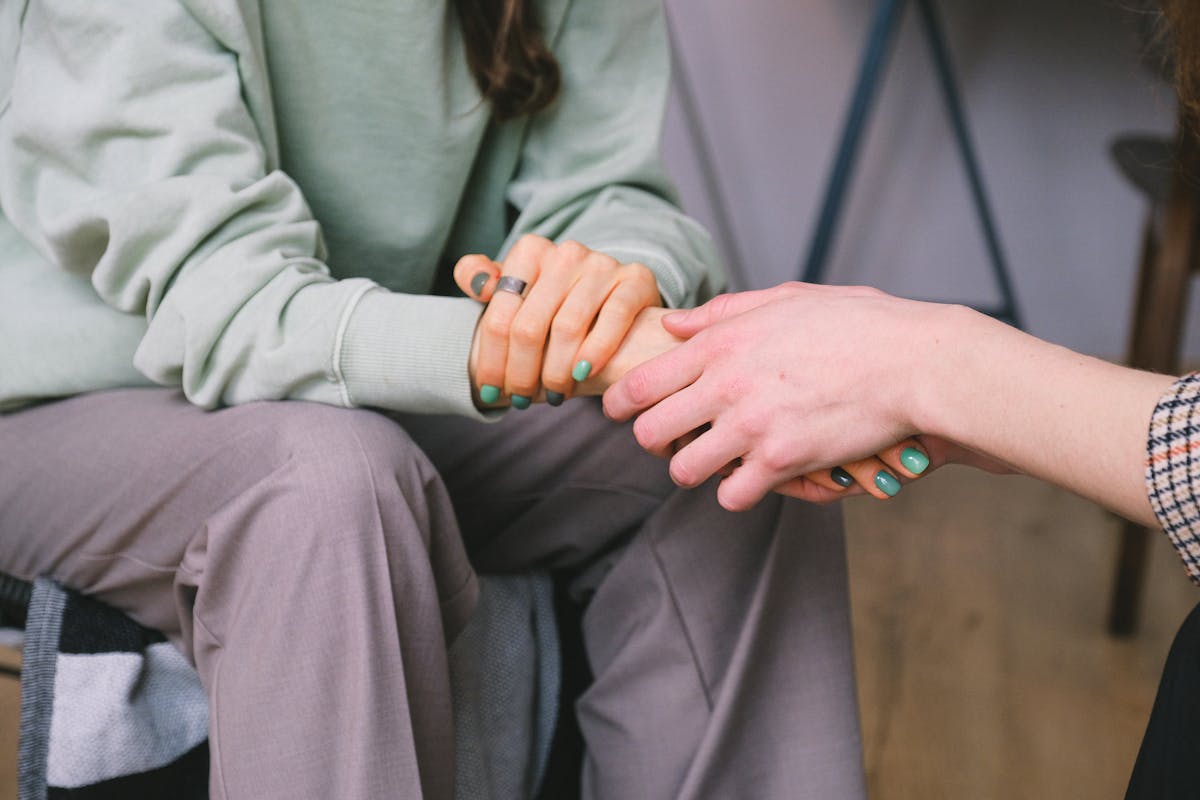 Family discussing care options for elderly parent