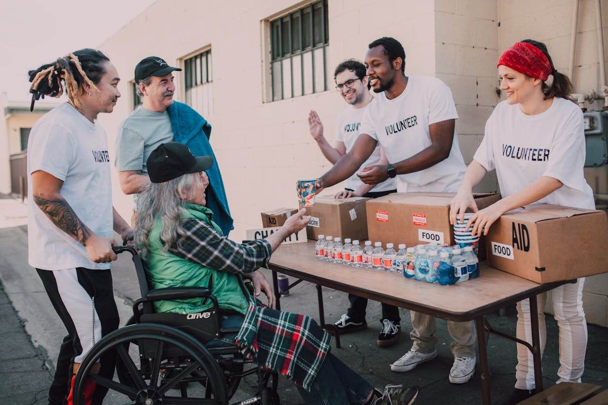 Group of seniors in community activity center