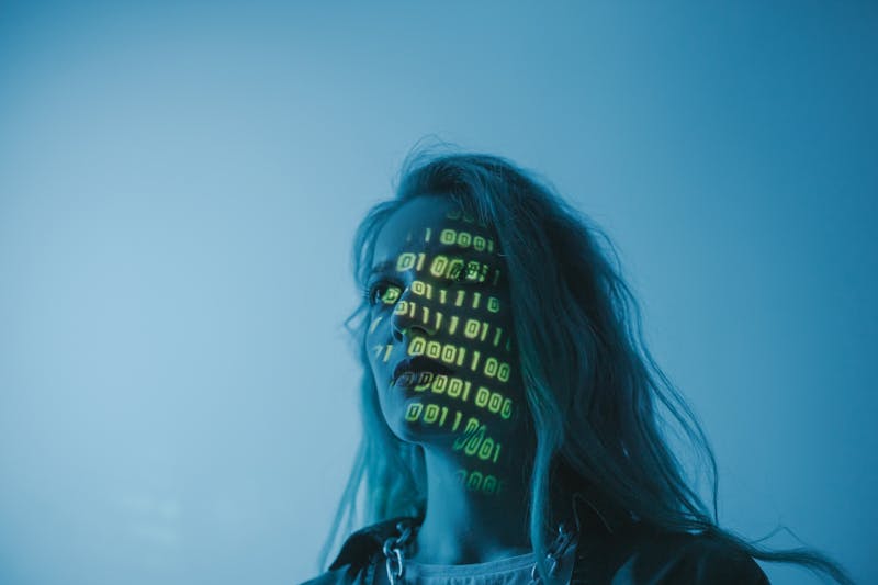 Close-up of a smartphone displaying security features